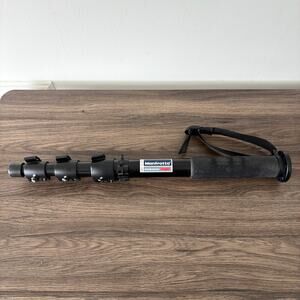 Manfrotto 680B Compact 4-Section Aluminum Monopod Pro Camera Support Black